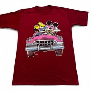 Vintage Disney‎ Mickey Minnie Mouse single stitch double sided tshirt medium